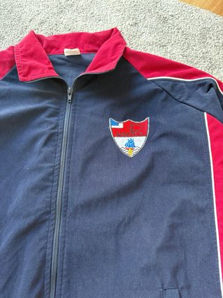 Chaqueta Vintage Retro Streetwear Azul Marino