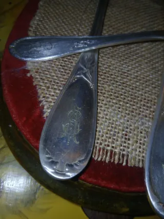 Cubiertos Ercuis de metal plateado