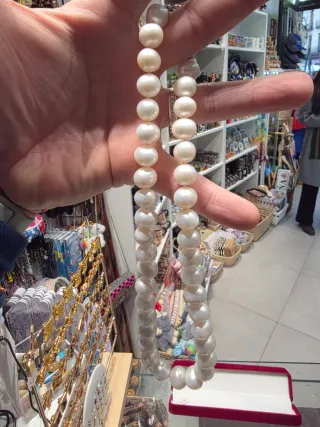 Collar Perlas Naturales de agua salada