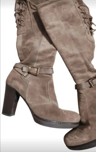 Botas piel Nero giardini made Italia
