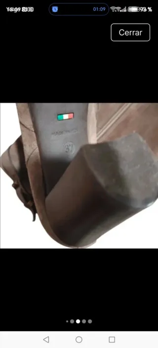 Botas piel Nero giardini made Italia