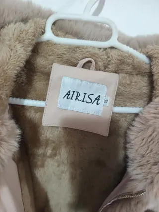Abrigo AIRISA Beige/Rosa Talla XL