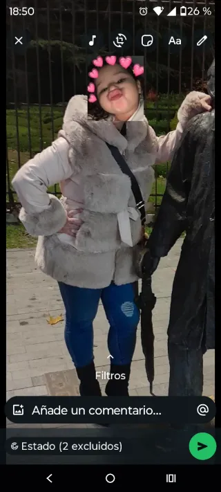 Abrigo AIRISA Beige/Rosa Talla XL