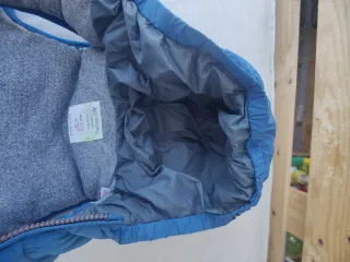 Chaleco acolchado Zara Azul con Capucha 12-18 Mese