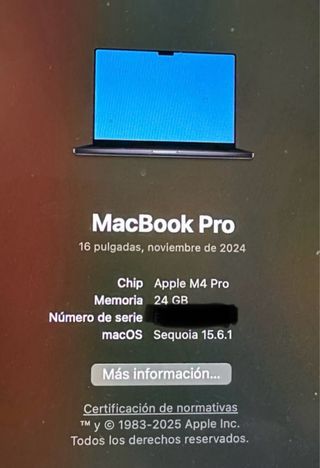 MacBook Pro 16 24GB RAM 512GB
