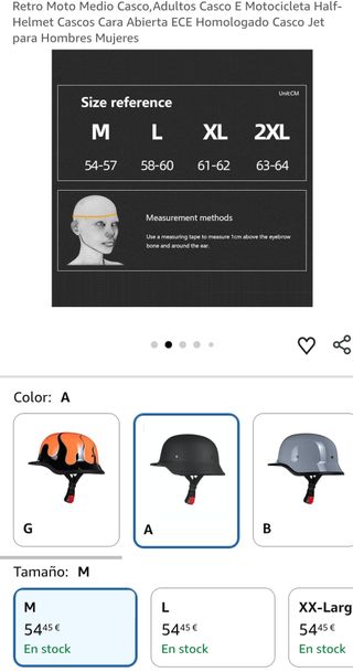 Casco Retro Motocicleta Negro