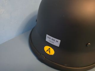 Casco Retro Motocicleta Negro