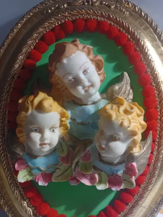 Antiguo Cuadro religioso dorado