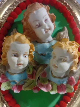 Antiguo Cuadro religioso dorado