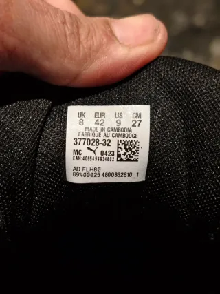 Zapatillas Puma Azules y Negras