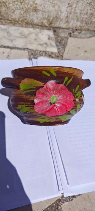 Ciotola in terracotta dipinta a mano Bol terre