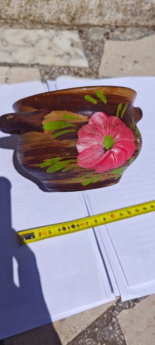 Ciotola in terracotta dipinta a mano Bol terre