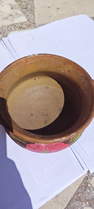 Ciotola in terracotta dipinta a mano Bol terre