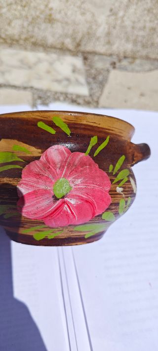 Ciotola in terracotta dipinta a mano Bol terre