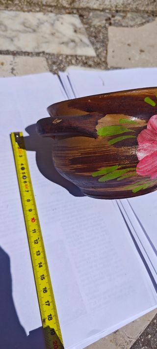 Ciotola in terracotta dipinta a mano Bol terre