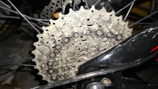 Bicicleta Giant  XTC de Montaña Negra y Roja