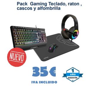 Pacchetto Gaming Krom: Tastiera, Mouse, Cuffie