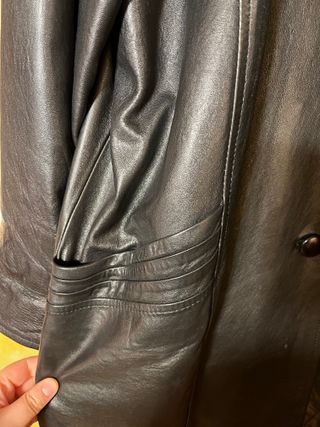 Cazadora Piel Vintage Negra