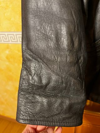 Cazadora Piel Vintage Negra