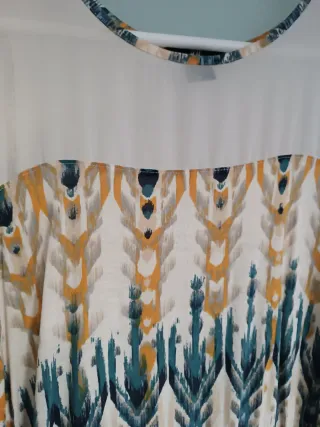 Vestido Multicolor con Estampado Étnico