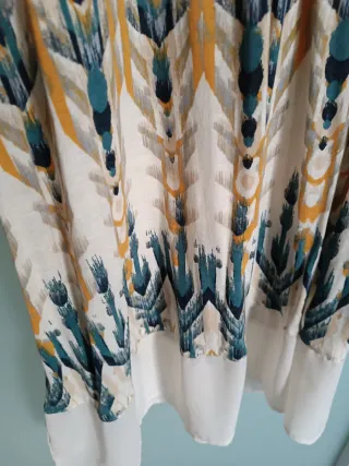 Vestido Multicolor con Estampado Étnico