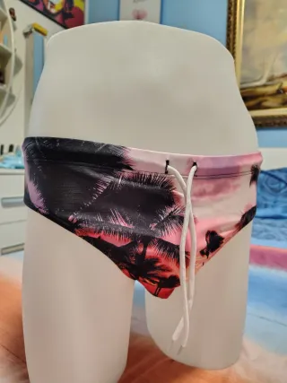 Costume da bagno uomo palme tramonto