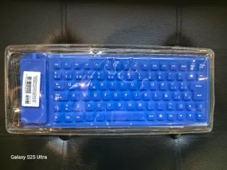 Teclado Goma COMISA Azul Flexible