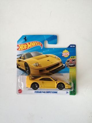 Hot Wheels Ferrari F40 Competição Amarelo
