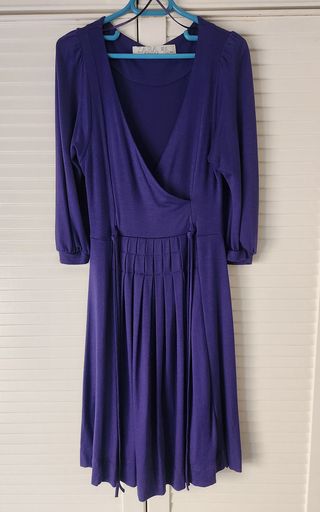 Vestido morado Zara