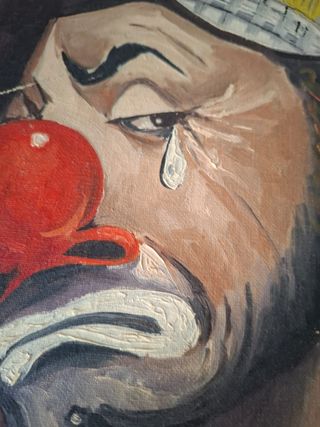 Quadro Conter 1968 Clown Triste