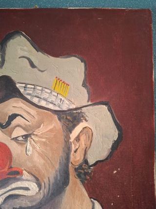 Quadro Conter 1968 Clown Triste