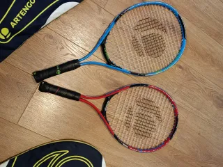 Juego raquetas tenis niños 21 y 23 + funda