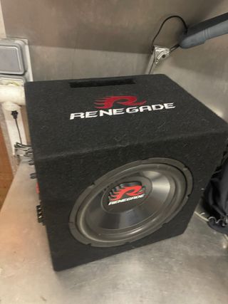 Subwoofer Renegade Coche Activo Negro