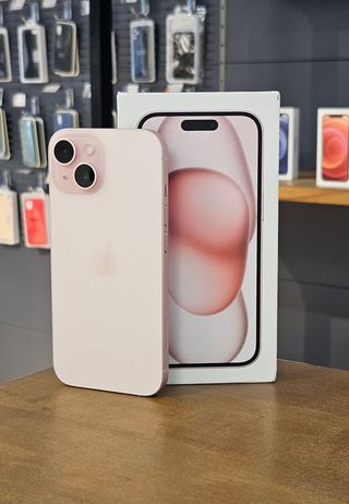 IPHONE 15 128GB ROSA BATE. 100%