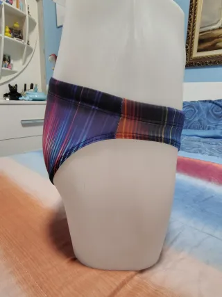 Costume da bagno uomo fantasia righe arcobaleno