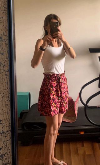 Gonna pantalone floreale