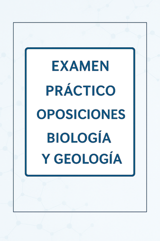 Material práctico oposiciones Biología y Geología