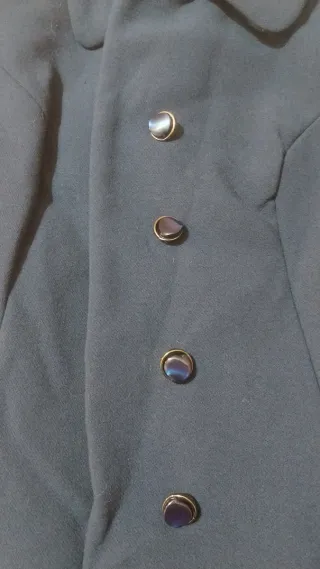 Cappotto blu navy sartoriale donna