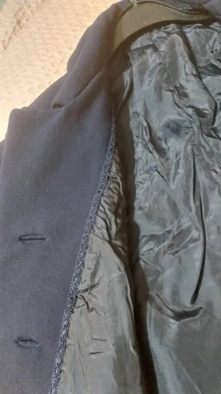 Cappotto blu navy sartoriale donna