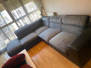 Sofá rinconero negro 2,85x2,20