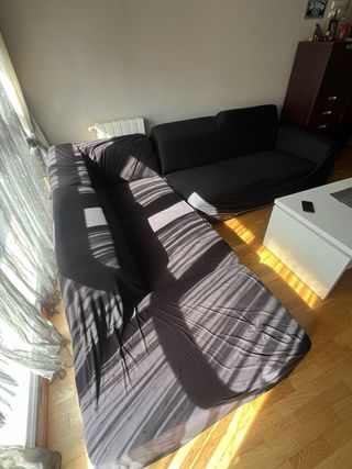 Sofá rinconero negro 2,85x2,20