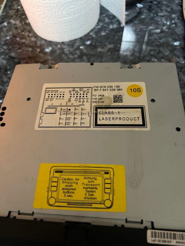 Autoradio con caricatore 6 CD per Golf 6 2010