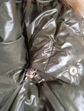 Chaqueta plumífero Zara verde mujer