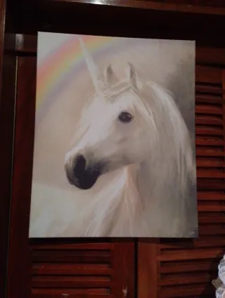 Cuadro Unicornio Arcoíris Ikea