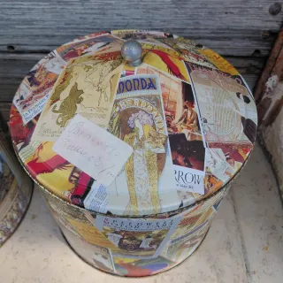 Coppia scatole latta vintage