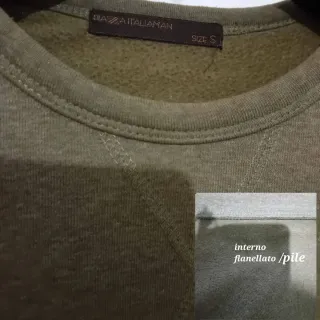 Felpa Piazza Italia Verde Kaki Tg S
