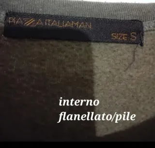 Felpa Piazza Italia Verde Kaki Tg S