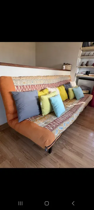 Sofá Cama 190x120cm Tela Multicolor