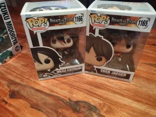 Pack Funko Pop! Attack on Titan Eren y Mikasa