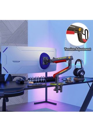 Braccio per Monitor Nero/Rosso